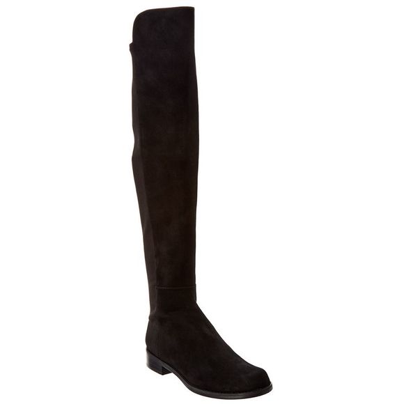 Stuart Weitzman Shoes - Stuart Weitzman Reddy 5050 Suede Over-The-Knee Boot, Black